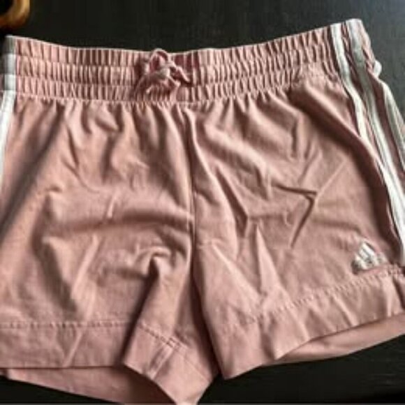 Adidas Women’s 3-Stripes Pink Athletic Shorts – Size Small - Picture 5 of 5